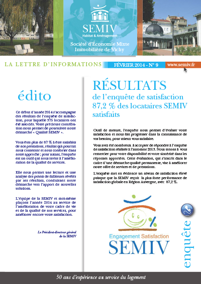 Lettre d'informations n°9