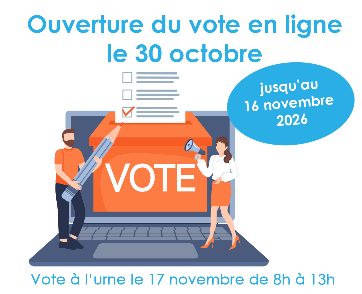 Ouverture du votre en ligne le 30 octobre